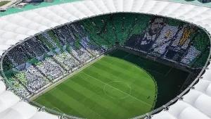 Bursaspor tribünlerinden şampiyonluk maçına damga vuran koreografi